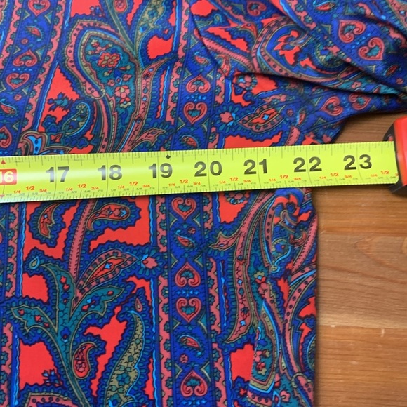 Elite Vintage Double Breasted Jacket / Top, Vibrant Paisley Colours Wrinkle Free - Picture 11 of 13